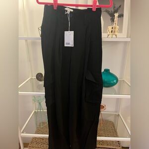 COS high waisted paper bag cargo pants